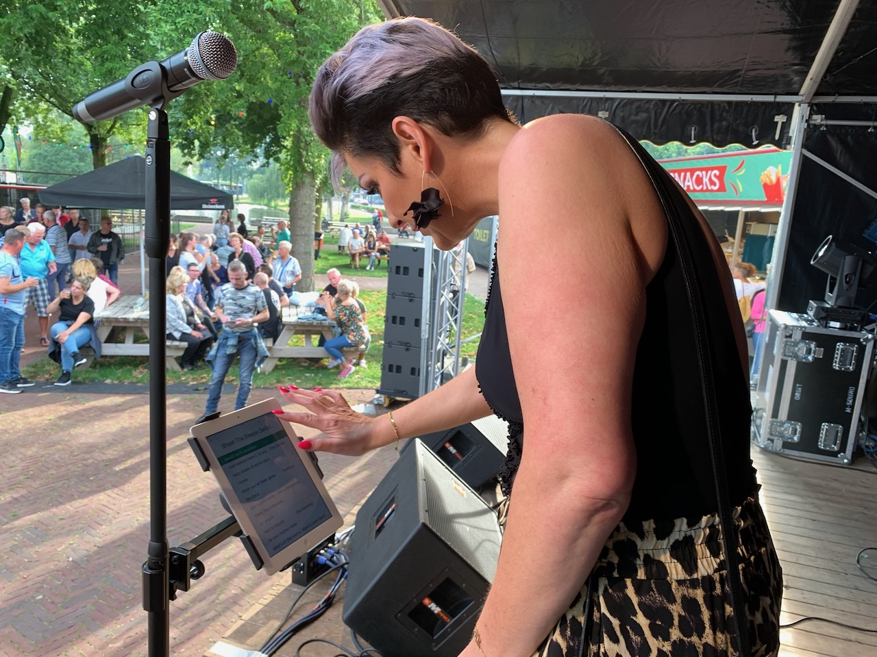 Shoot the Breeze live op het podium